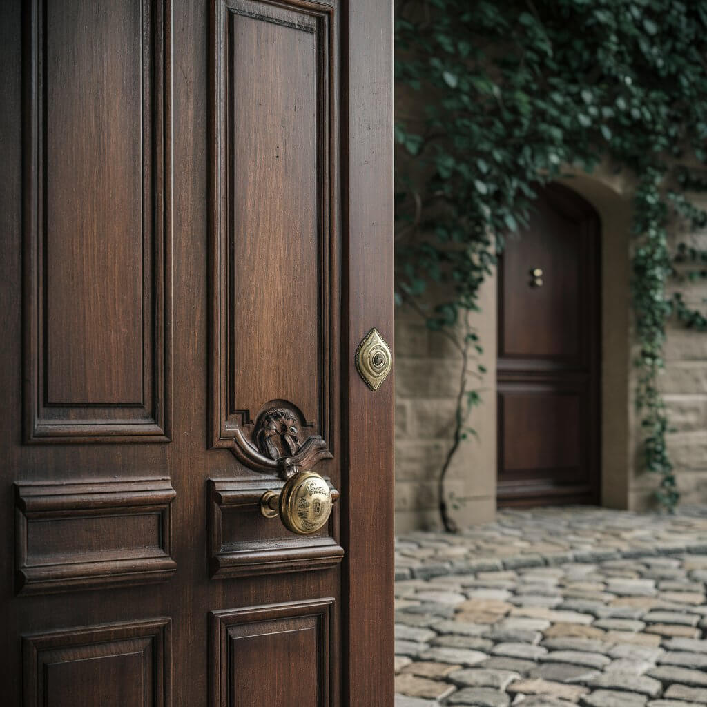 Porta de Madeira Clássica